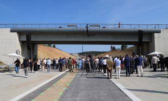Inauguration de l'E420 autoroute Belgique France