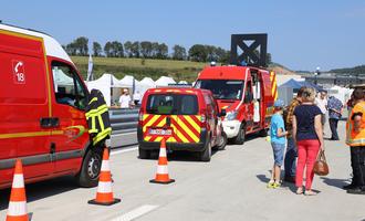 Inauguration de l'E420 autoroute Belgique France