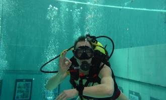 Les plongeurs en entrainement à NEMO 33