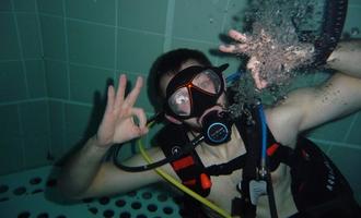 Les plongeurs en entrainement à NEMO 33