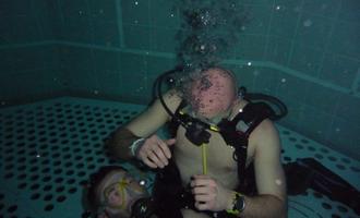 Les plongeurs en entrainement à NEMO 33