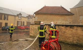 Feu dans une habitation à Villers Semeuse