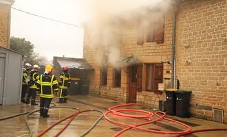 Feu dans une habitation à Villers Semeuse