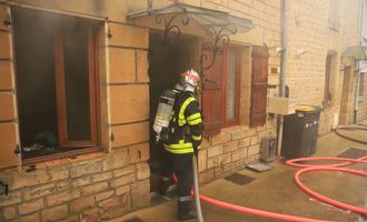 Feu dans une habitation à Villers Semeuse