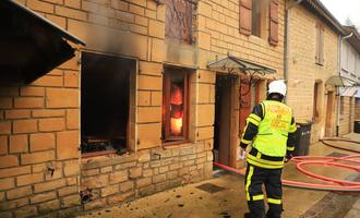 Feu dans une habitation à Villers Semeuse