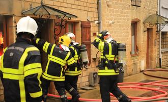 Feu dans une habitation à Villers Semeuse