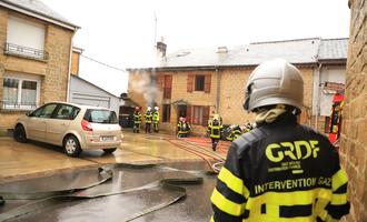 Feu dans une habitation à Villers Semeuse