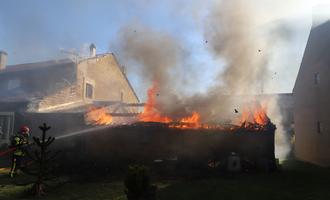 Une maison épargnée par les flammes