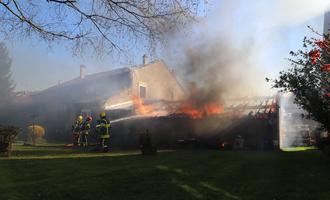 Une maison épargnée par les flammes