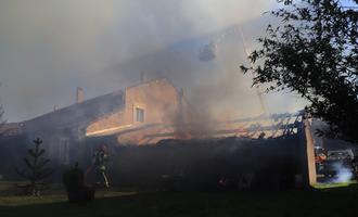 Une maison épargnée par les flammes