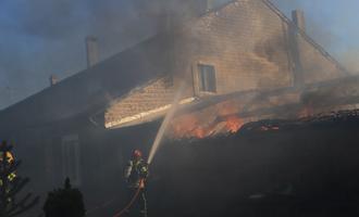 Une maison épargnée par les flammes