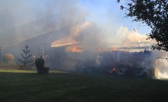 Une maison épargnée par les flammes