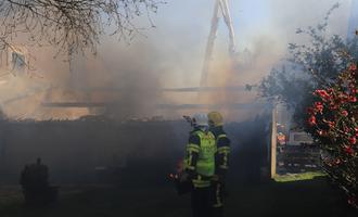 Une maison épargnée par les flammes