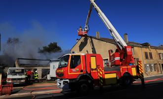 Une maison épargnée par les flammes