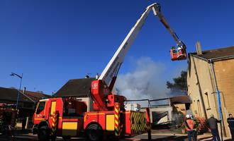 Une maison épargnée par les flammes