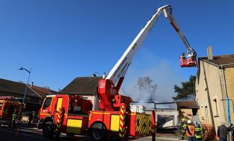 Une maison épargnée par les flammes