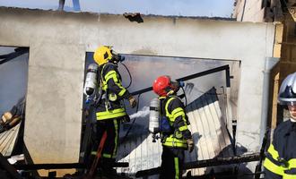 Une maison épargnée par les flammes