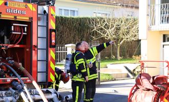 Une maison épargnée par les flammes