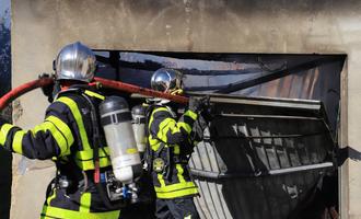 Une maison épargnée par les flammes