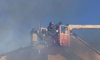 Une maison épargnée par les flammes