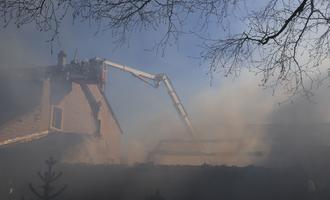 Une maison épargnée par les flammes