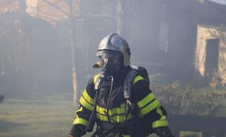 Une maison épargnée par les flammes