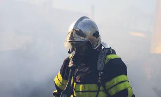 Une maison épargnée par les flammes