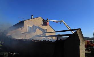 Une maison épargnée par les flammes