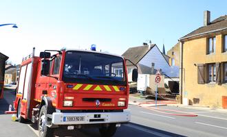 Une maison épargnée par les flammes