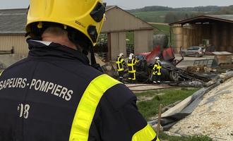 100 bêtes et 3500 m² d'exploitation agricole sauvés des flammes