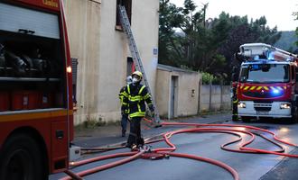 Feu de toiture à Nouzonville 12 mai 2020