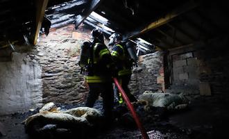 Feu de toiture à Nouzonville 12 mai 2020