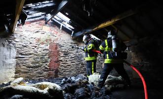 Feu de toiture à Nouzonville 12 mai 2020