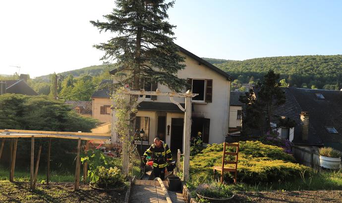 Feu de cuisine à Nouzonville 14 mai 2020